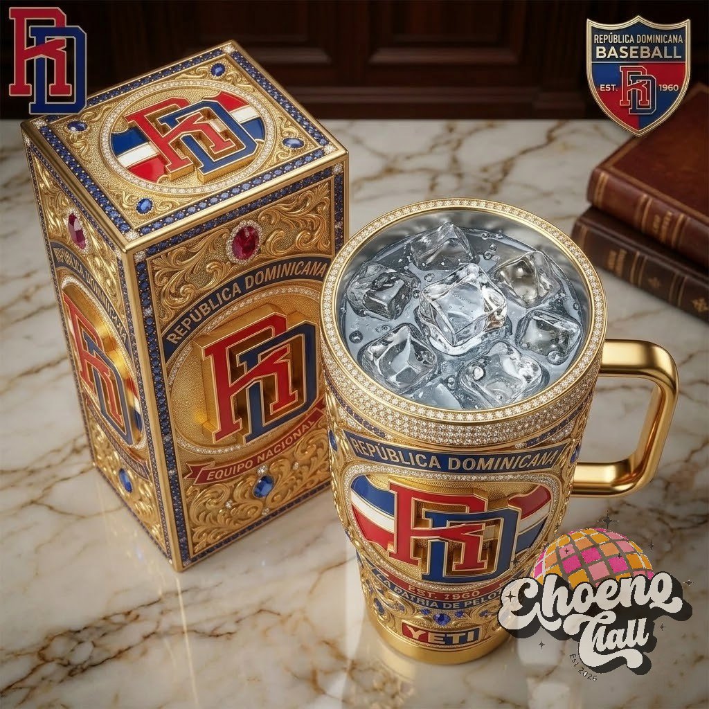 Dominican Republic National Baseball Team EST. 1960 Tumbler - Detail View