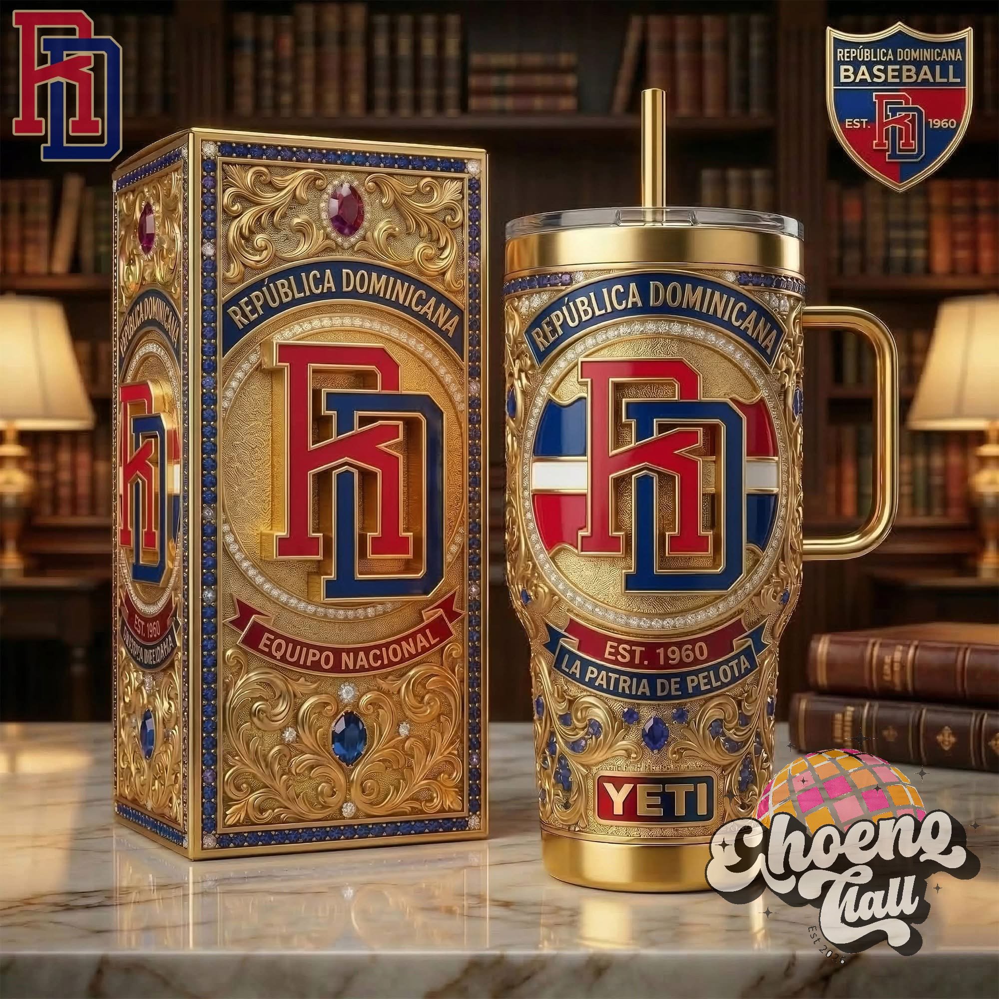 Dominican Republic National Baseball Team EST. 1960 Tumbler - Front View