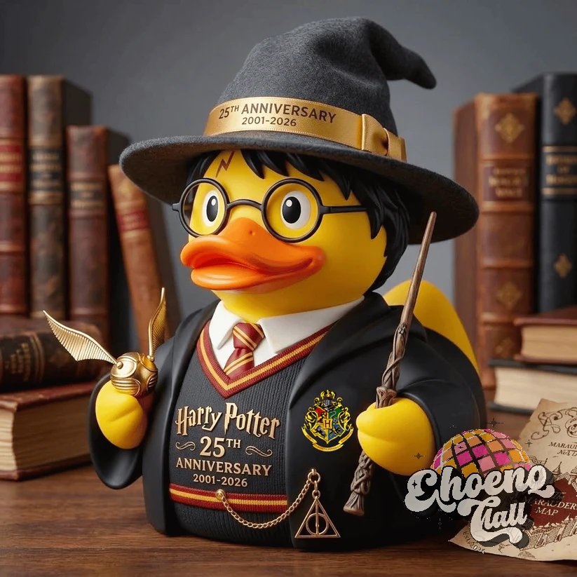 Harry Potter 25th Anniversary 2001-2026 Rubber Duck - Detail View
