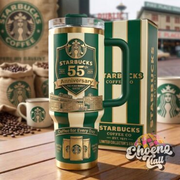 Starbucks 55th Anniversary Pike Place Market Tumbler With Handle