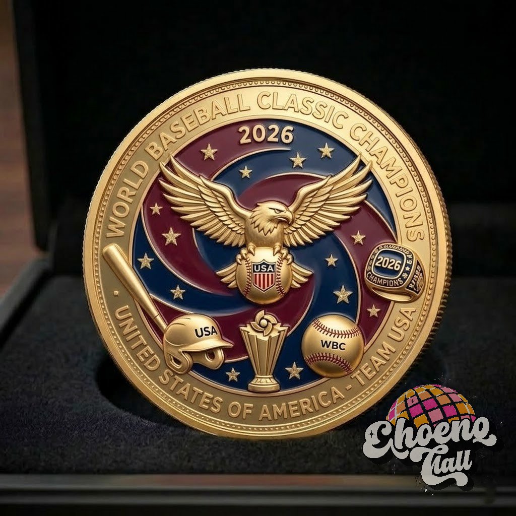 Team USA World Baseball Classic 2026 Champions Commemorative Coin - Front View