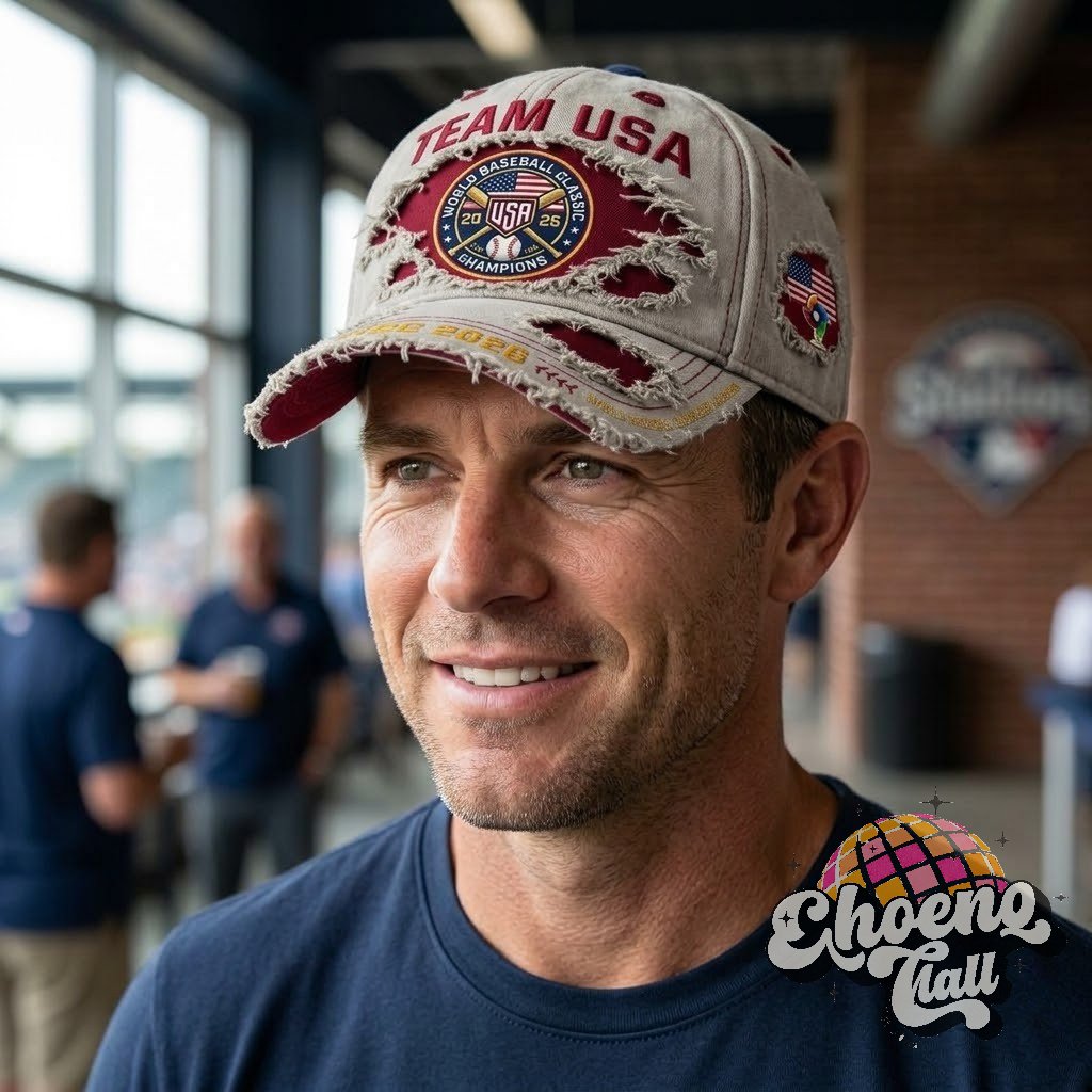 Team USA World Baseball Classic 2026 Champions Distressed Hat - Detail View