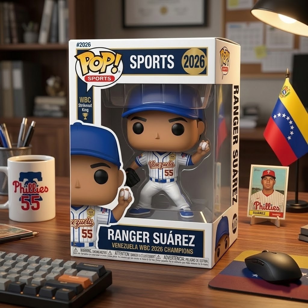 Ranger Suárez Venezuela WBC 2026 Champion MVP Funko Pop! Figure - Detail View