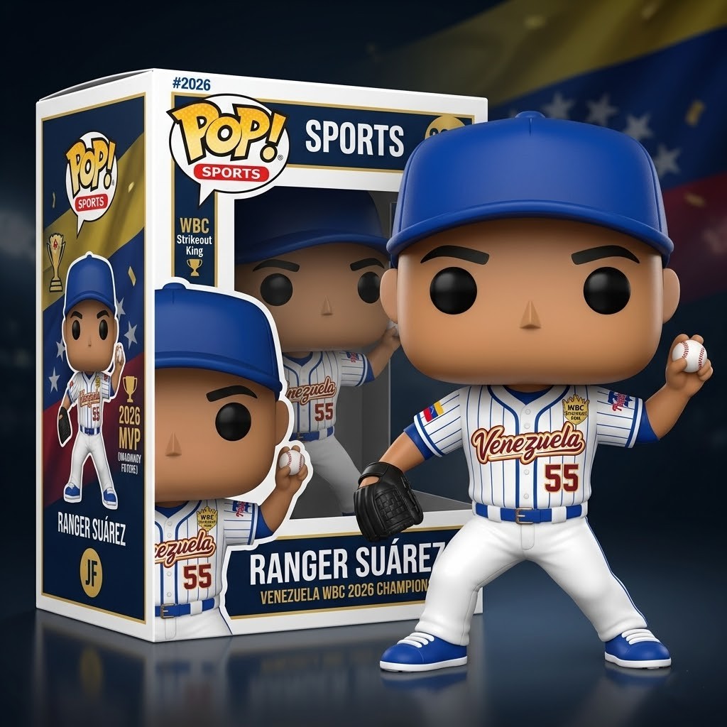 Ranger Suárez Venezuela WBC 2026 Champion MVP Funko Pop! Figure - Front View
