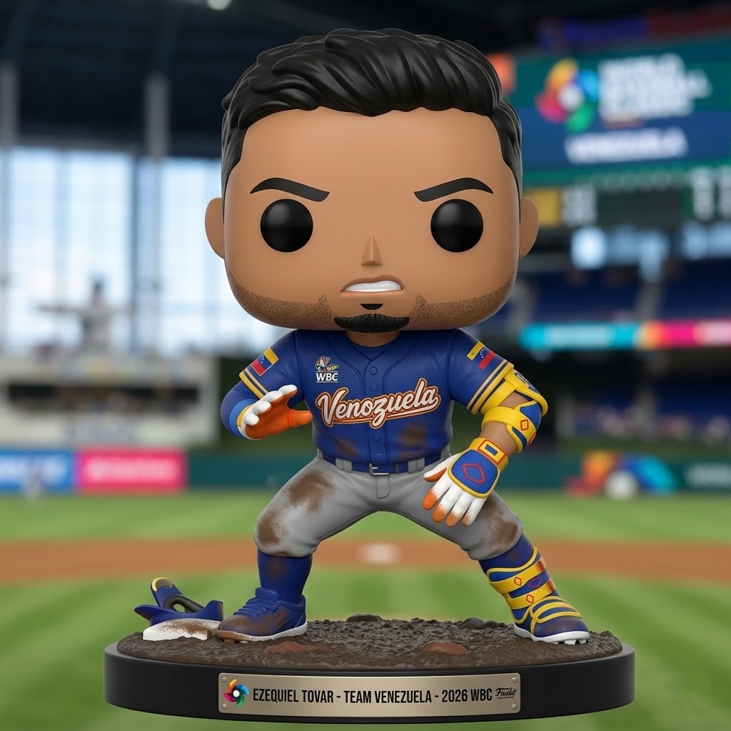 Team Venezuela Ezequiel Tovar 2026 WBC Funko Pop! Vinyl Figure - Detail View