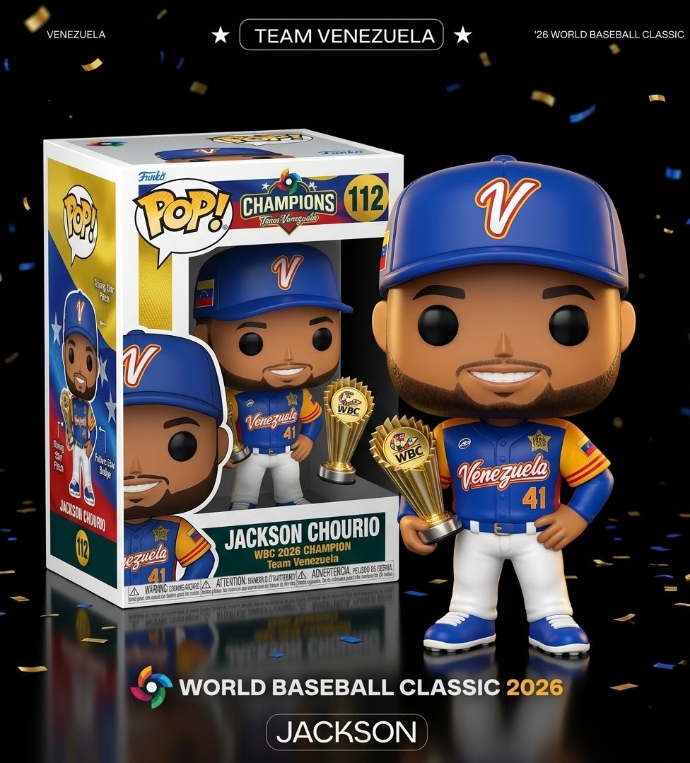 Team Venezuela Jackson Chourio WBC 2026 Champion Funko Pop! Figure - Front View