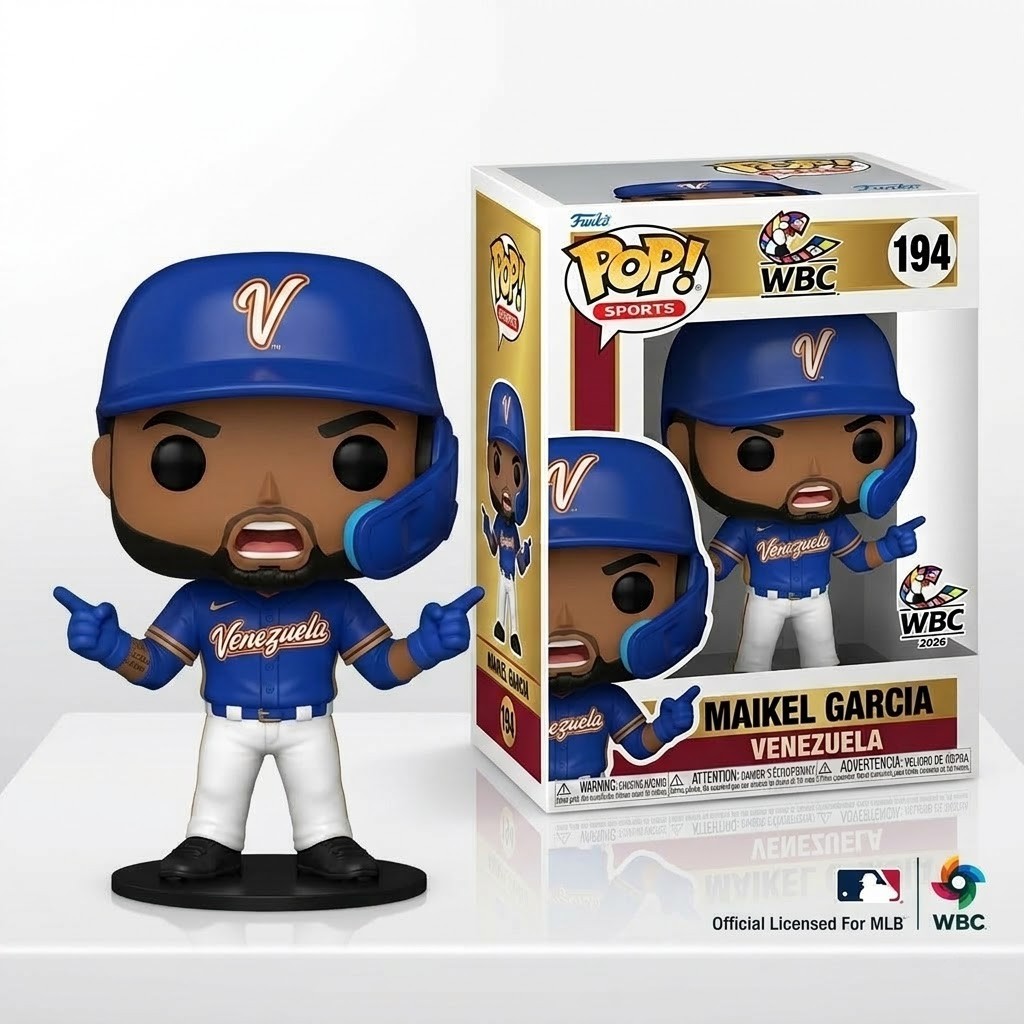 Team Venezuela Maikel Garcia WBC 2026 Funko Pop! Figure - Detail View