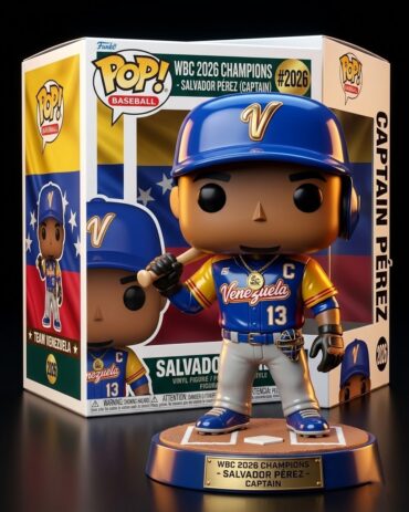 Team Venezuela Salvador Pérez WBC 2026 Champions Captain Funko Pop Vinyl Figure