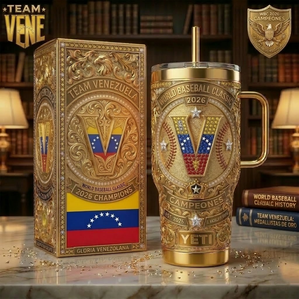 Team Venezuela World Baseball Classic 2026 Champions Tumbler - Front View