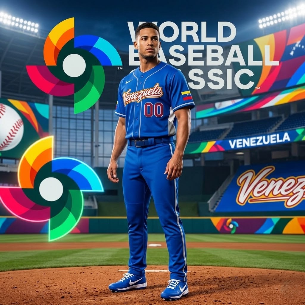 Team Venezuela World Baseball Classic 2026 Custom Baseball Jersey - Front View