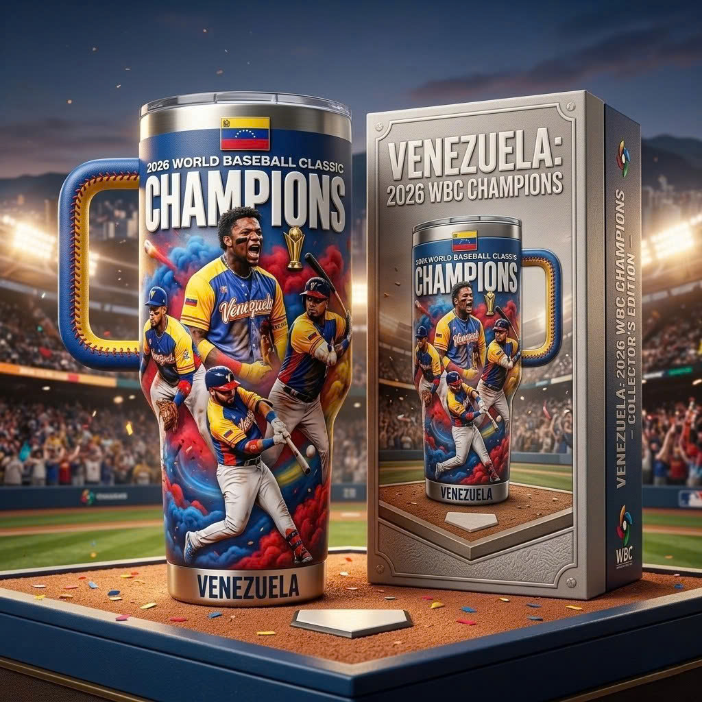 Venezuela 2026 World Baseball Classic Champions Collector's Edition Tumbler Mug - Front View