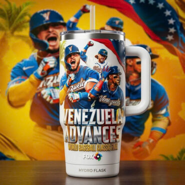Venezuela Advances World Baseball Classic Final Tumbler With Handle