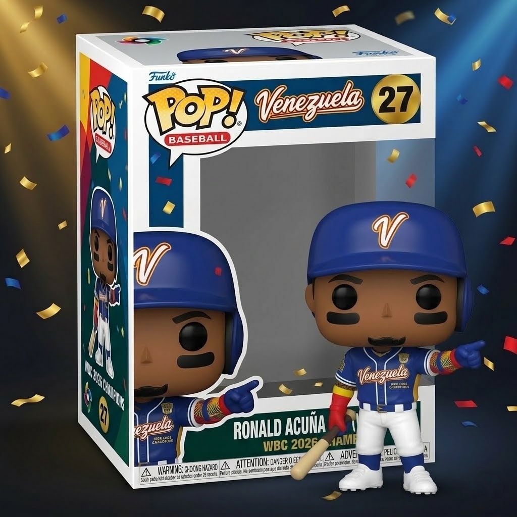 Venezuela Ronald Acuña Jr. WBC 2026 Champions Funko Pop Figure - Detail View