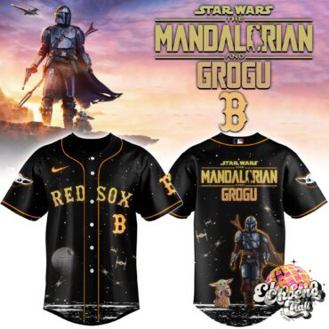 Boston Red Sox Star Wars The Mandalorian and Grogu Baseball Jersey
