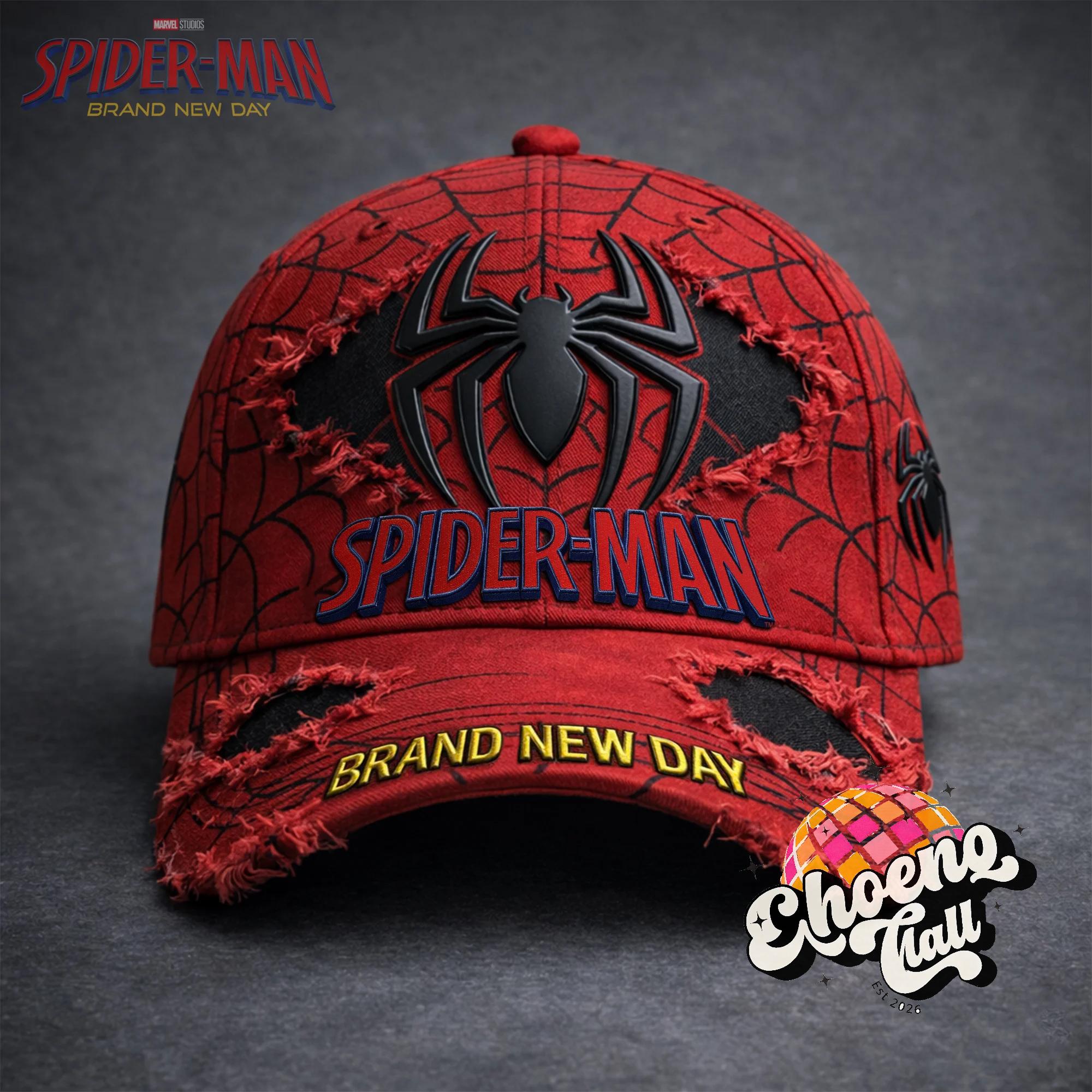Spider-Man Brand New Day Distressed Baseball Cap - Front View