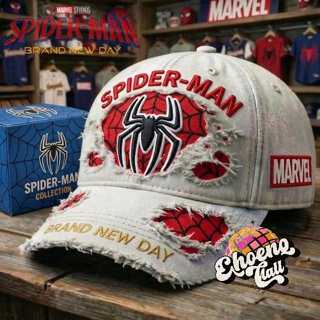 Spider-Man Brand New Day Distressed Cap - Front View