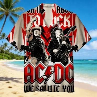 AC/DC We Salute You Hawaiian Shirt