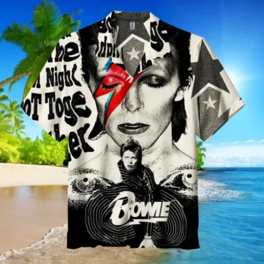 David Bowie Aladdin Sane Collage Hawaiian Shirt