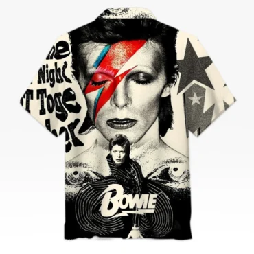 David Bowie Aladdin Sane Collage Hawaiian Shirt