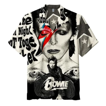 David Bowie Aladdin Sane Collage Hawaiian Shirt