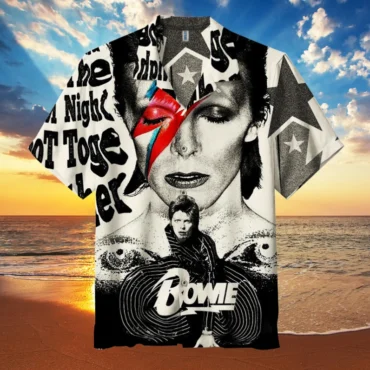 David Bowie Aladdin Sane Collage Hawaiian Shirt