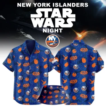 New York Islanders Star Wars Night Hawaiian Shirt
