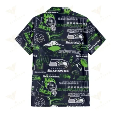 Seattle Seahawks Emerald City Hawaiian Shirt