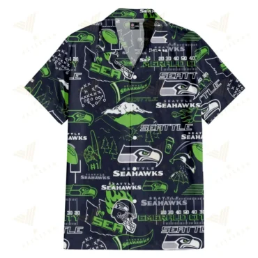 Seattle Seahawks Emerald City Hawaiian Shirt