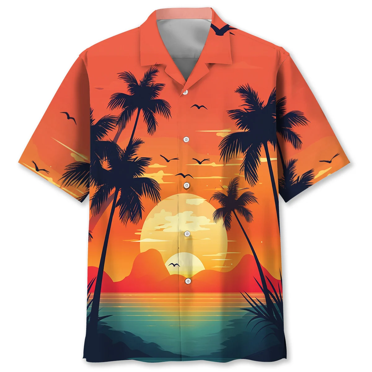 Retired Police Only Way More Happier Hawaiian Shirt - Front View