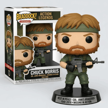 Chuck Norris Col. James Braddock Missing In Action 1940-2026 Funko Pop Figure