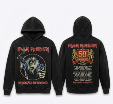 Iron Maiden 50th Anniversary No Prayer On The Road Hoodie