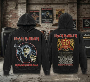 Iron Maiden 50th Anniversary No Prayer On The Road Hoodie