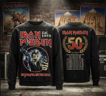 Iron Maiden 50th Anniversary No Prayer On The Road Sweatshirt