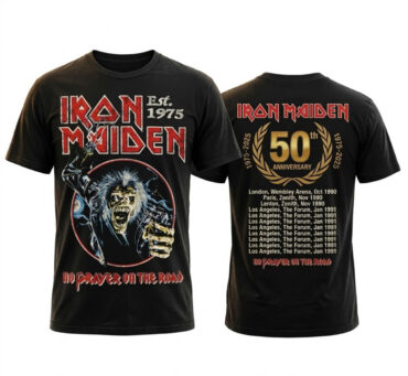 Iron Maiden 50th Anniversary No Prayer On The Road T-Shirt