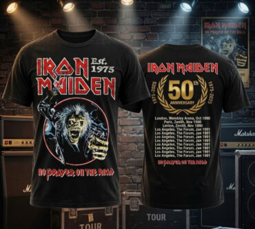 Iron Maiden 50th Anniversary No Prayer On The Road T-Shirt