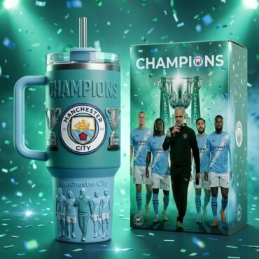 Manchester City Carabao Cup Champions 40oz Tumbler
