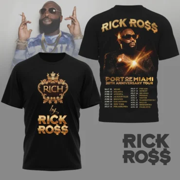 Rick Ross Port Of Miami 20th Anniversary Tour T-Shirt