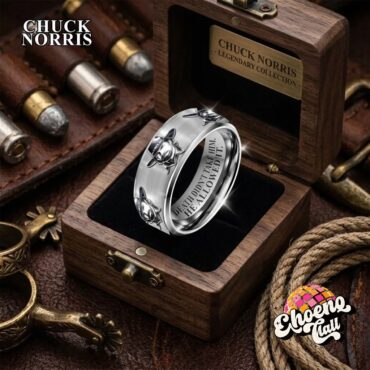 Chuck Norris Death Didn't Take Him He Allowed It Engraved Ring