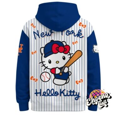New York Mets Hello Kitty Baseball Hoodie