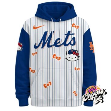 New York Mets Hello Kitty Baseball Hoodie