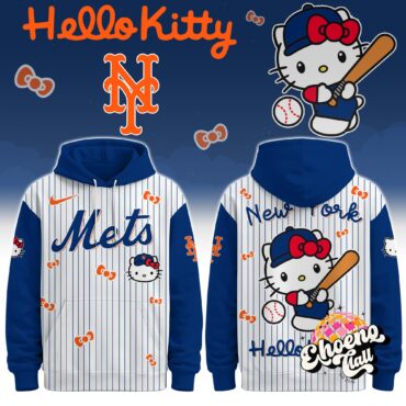New York Mets Hello Kitty Baseball Hoodie