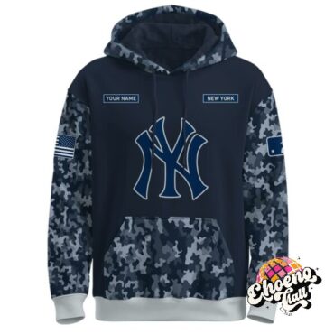 New York Yankees U.S. Navy 250th Birthday Celebration Night Game Custom Name Hoodie