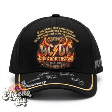AC/DC 53rd Anniversary 1973-2026 Signatures T-Shirt