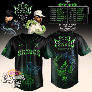 Feid Ferxxo FALXO TOUR 2026 Braves Dragons Baseball Jersey