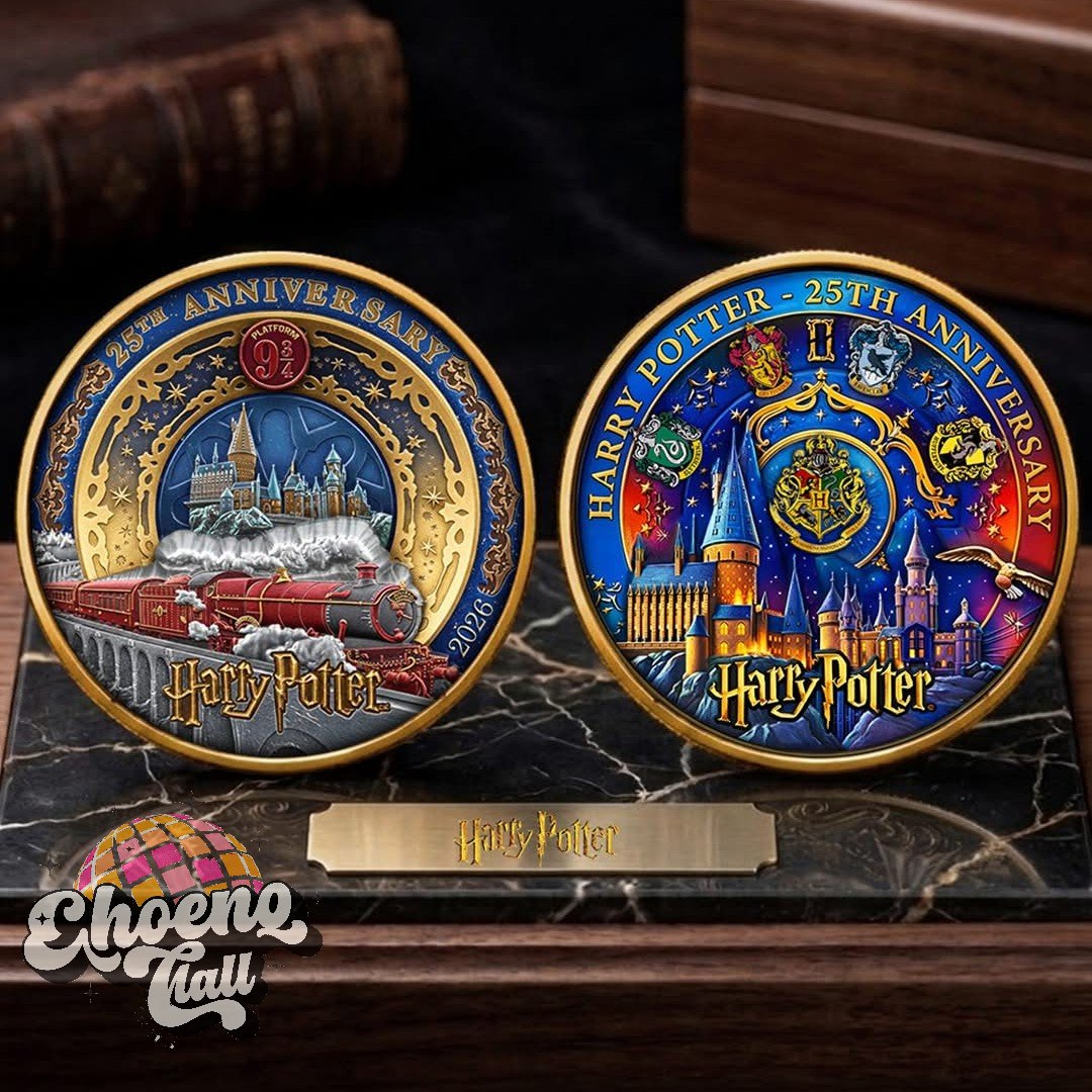 Harry Potter 25th Anniversary Commemorative Coin - Front View