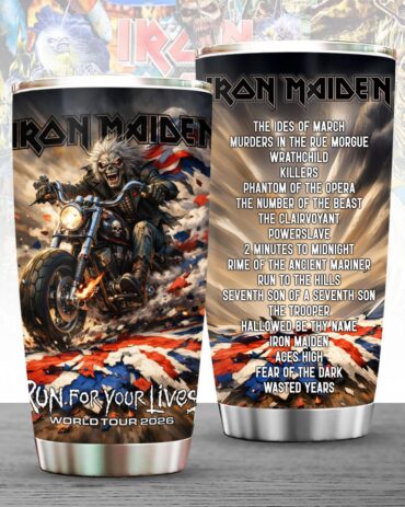 Iron Maiden Run For Your Lives World Tour 2026 Tumbler