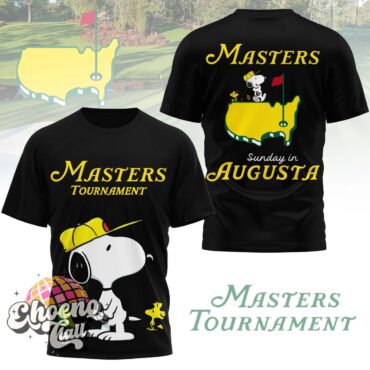 Snoopy Masters Tournament Sunday in Augusta T-Shirt
