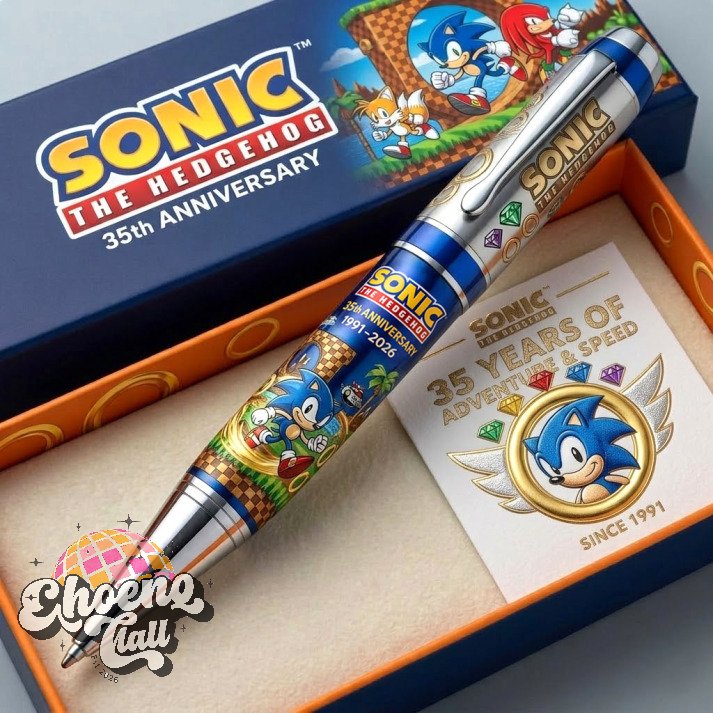 Sonic The Hedgehog 35th Anniversary 1991-2026 Pen - Front View