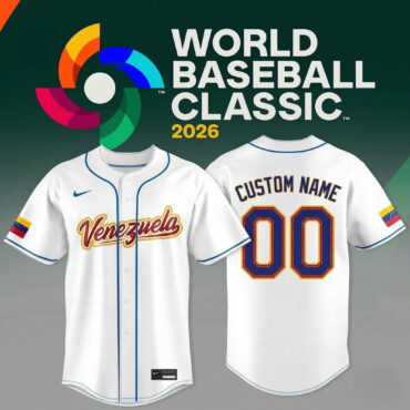 Team Venezuela Baseball Custom World Baseball Classic 2026 Baseball Jersey