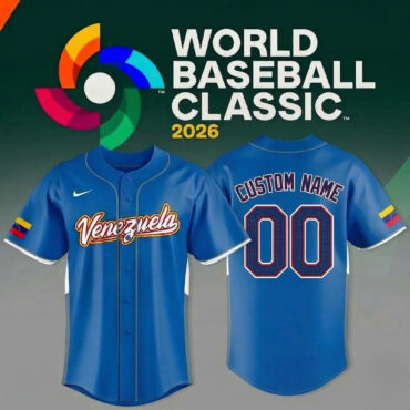 Team Venezuela World Baseball Classic 2026 Custom Baseball Jersey